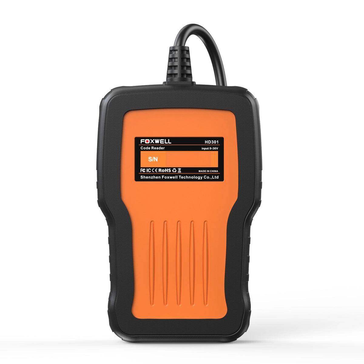 Foxwell HD301 Heavy Duty Truck Scanner with Full System Diagnostics,Built-in DTC, Live Data and HD OBD Functions
