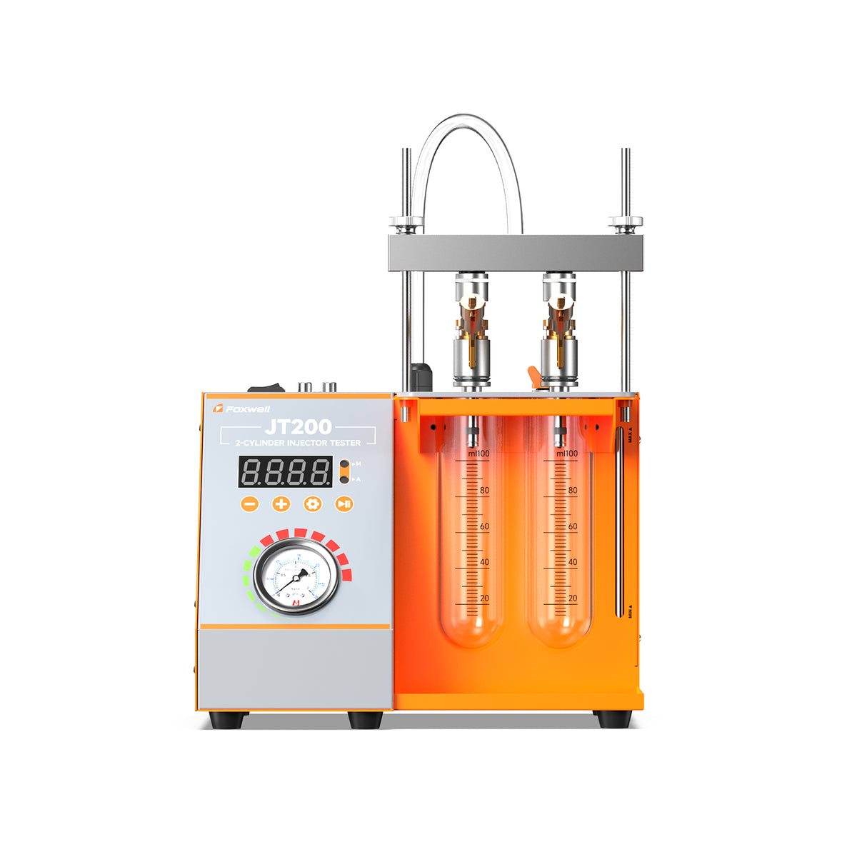 Foxwell JT200 fuel injector tester and cleaner for diagnosing clogged injectors