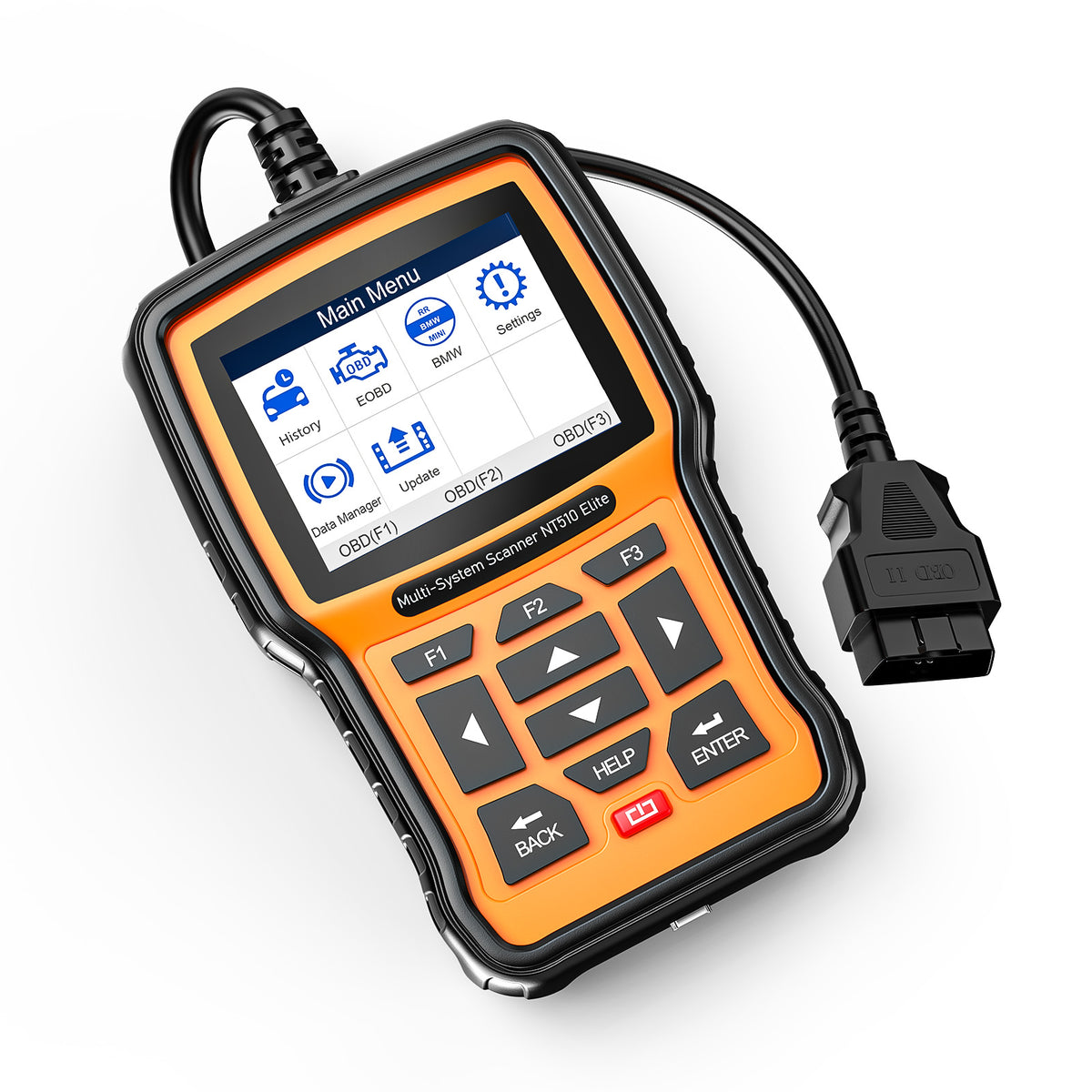 NT510 Elite multi-system car diagnostic scanner with OBD cable