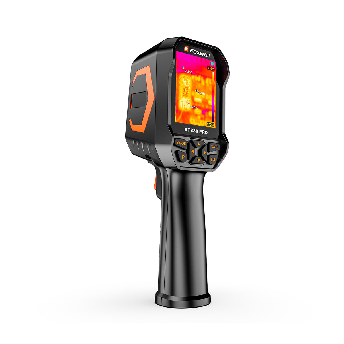 Foxwell RT280 PRO Dual-Lens Thermal Imaging Camera 512x384 TISR Resolution with 2MP Visual Light Camera, Infrared Cameras with Laser, PC Analysis
