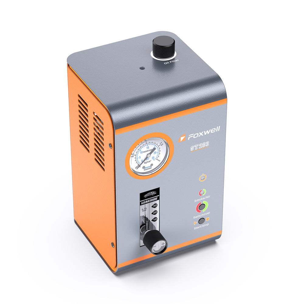 Foxwell ST203 Smoke Machine - Dual Mode (Air/Smoke) for EVAP, Intake & Vacuum Leak Detection