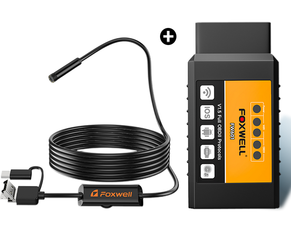 Foxwell ES100 Automotive Endoscope + FW601 Code Reader