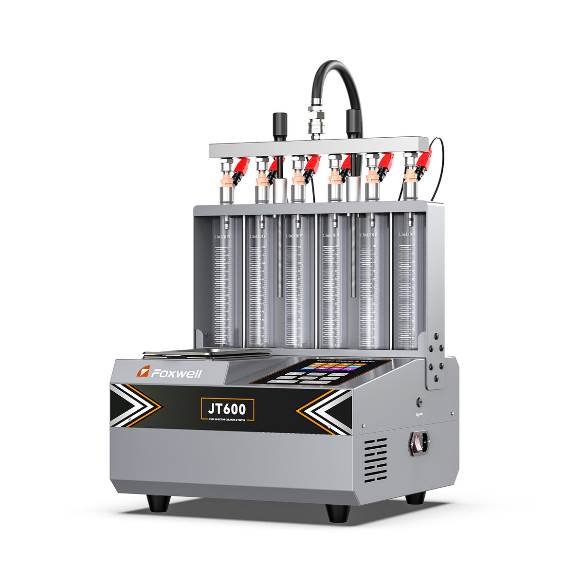 Foxwell JT600 6 Cylinder GDI, EFI, FSI Fuel Injection Systems Piezo Ultrasonic Fuel Injector Cleaner Test Cleaner Kit