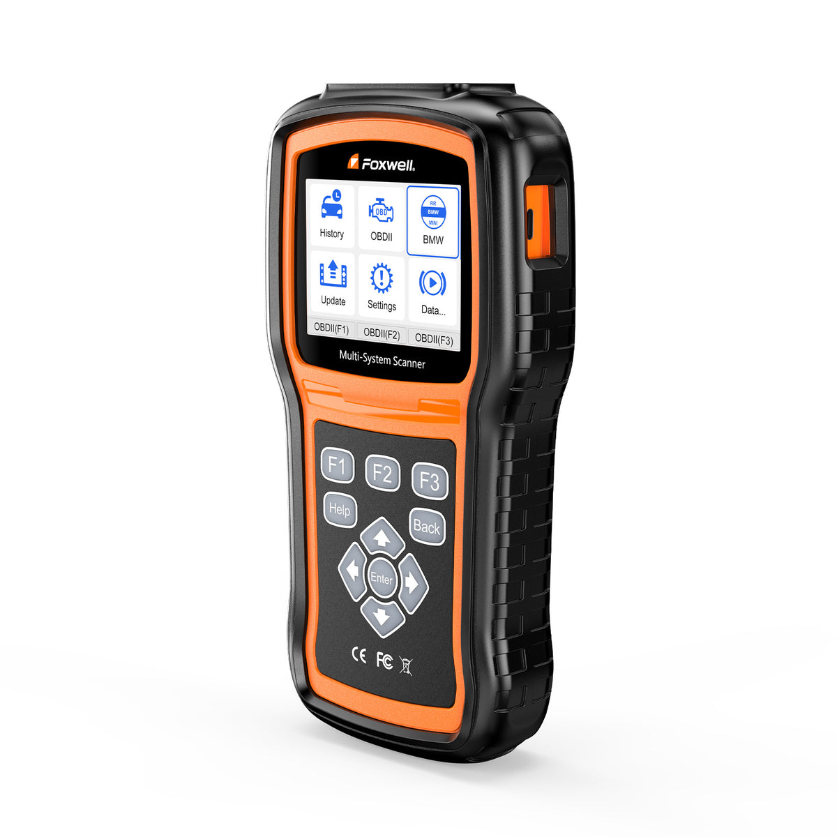Foxwell NT530 OBD2 scanner with side USB update port