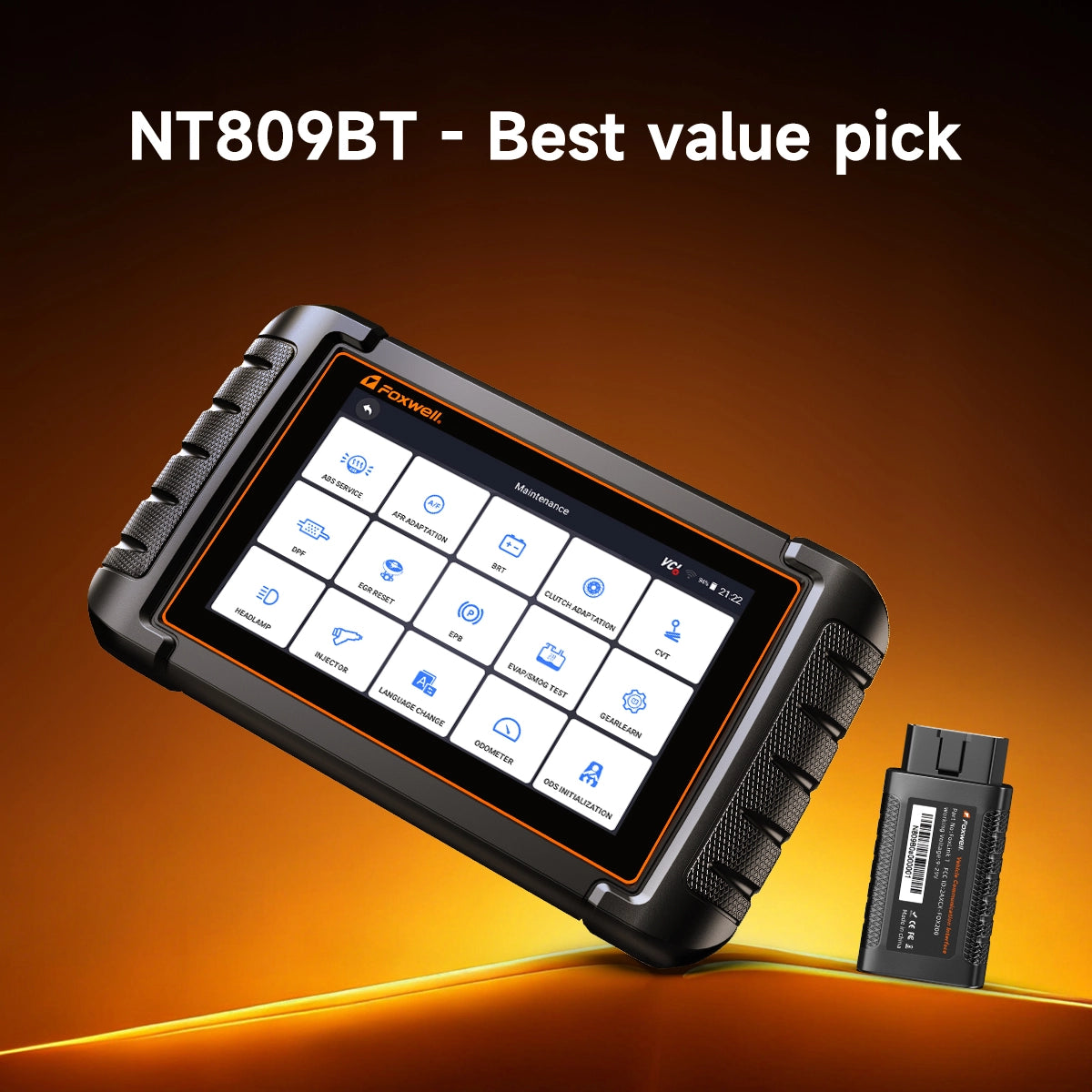 NT809BT: Whole system diagnosis & 30+ Service Reset, in-depth inspection of your car.
