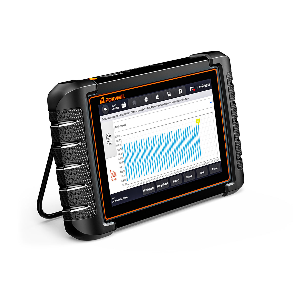 Foxwell NT809TS Bi-Directional OBD2 Diagnostic Scanner and TPMS Tool