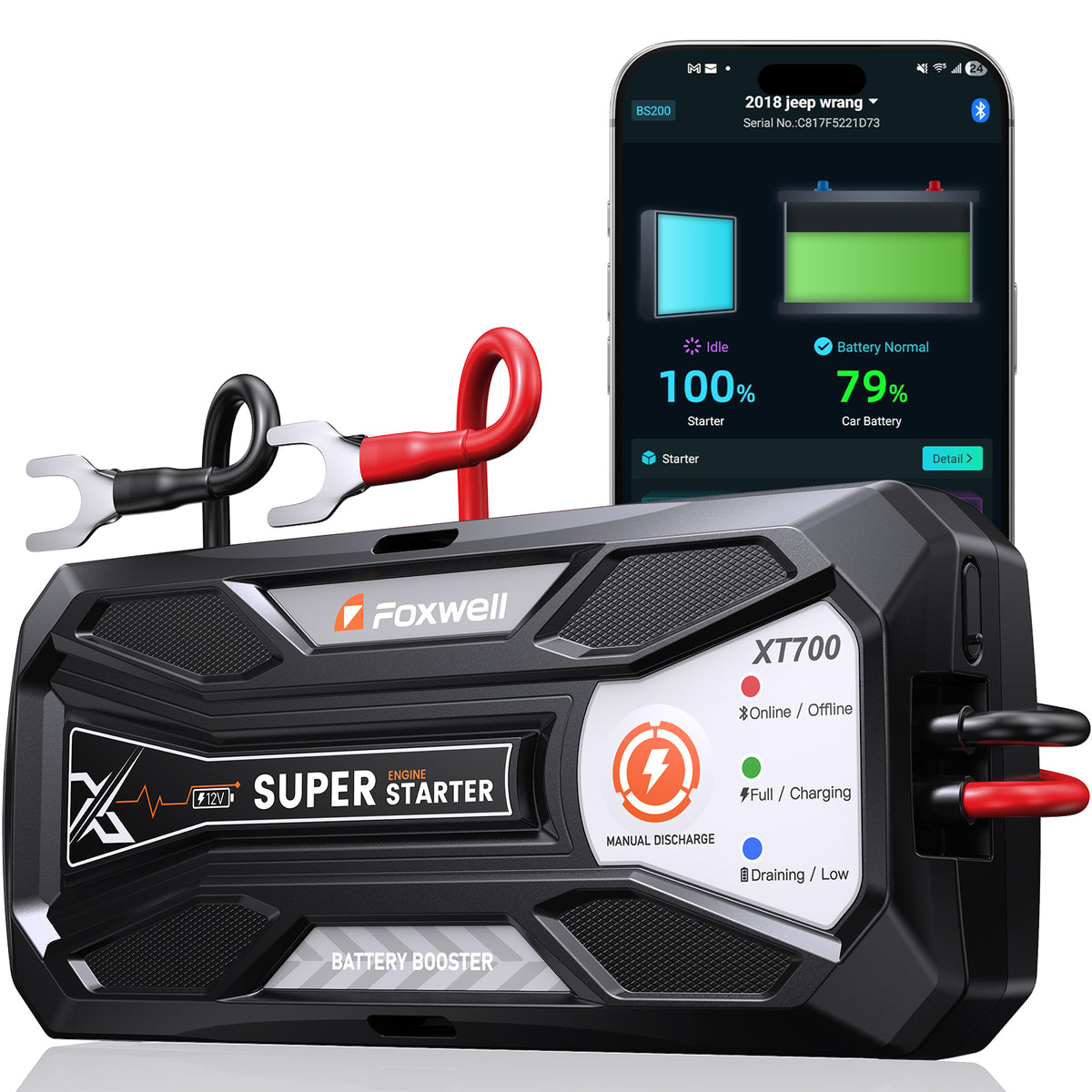 XT700: Smart Jump Starter & Battery Monitor App
