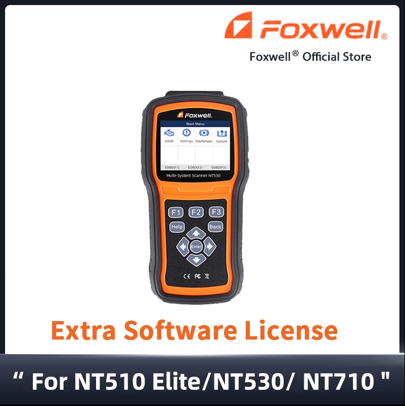 Foxwell Extra Software for NT510 Elite/ NT530 Plus/NT710 Scanner (Without Device)