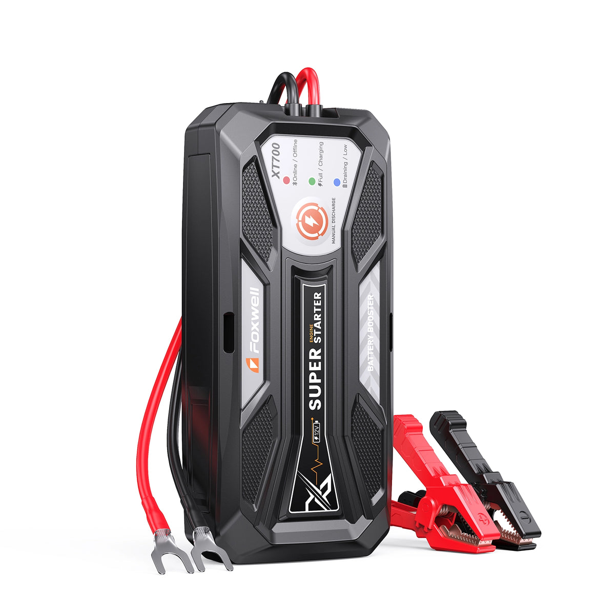 XT700: Supercapacitor Battery Booster with Jump Start Clamps